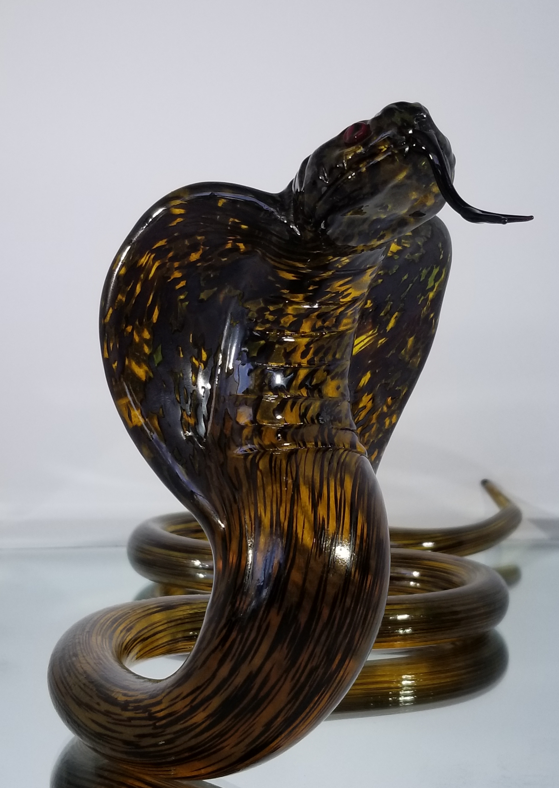 Glass Cobra by Local Cape Cod artist Isabel Green