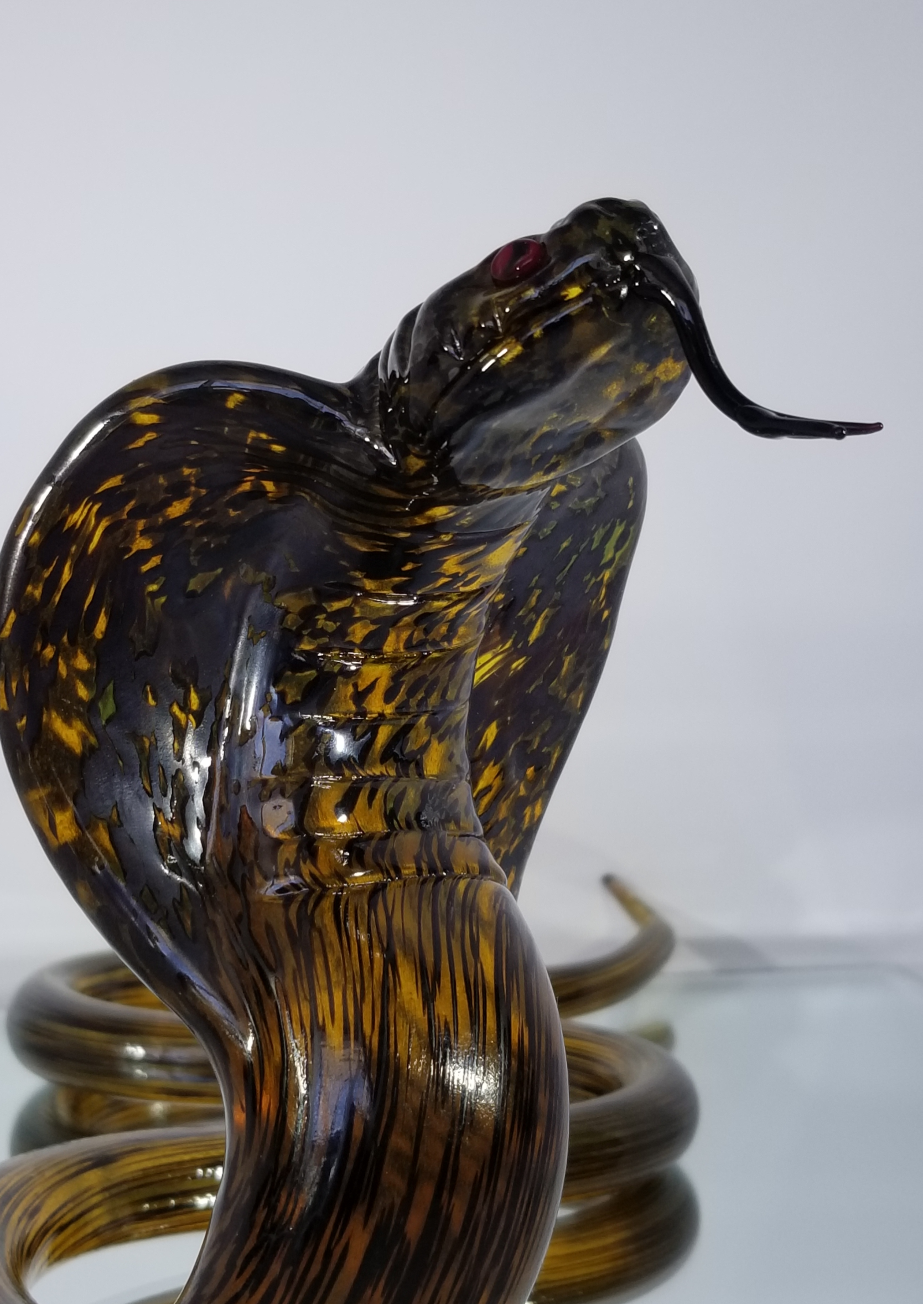 Glass Cobra by Local Cape Cod artist Isabel Green