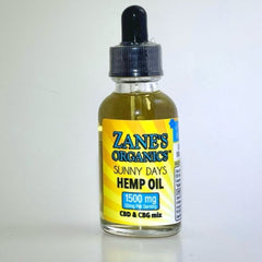 Zane's Organics Sunny Days 1000mg CBD & 500mg CBG hemp oil
